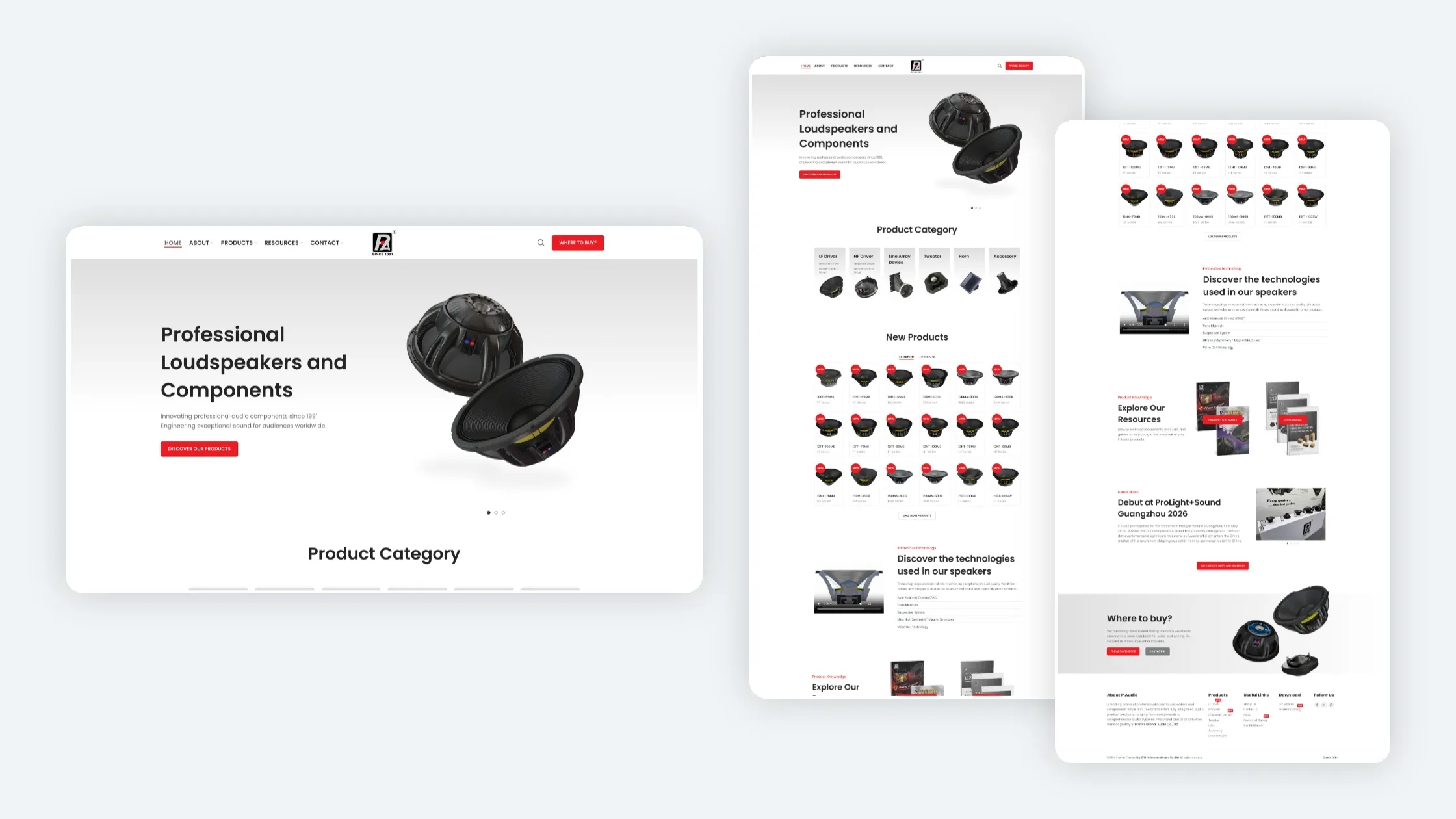 P.Audio 新版首頁版面